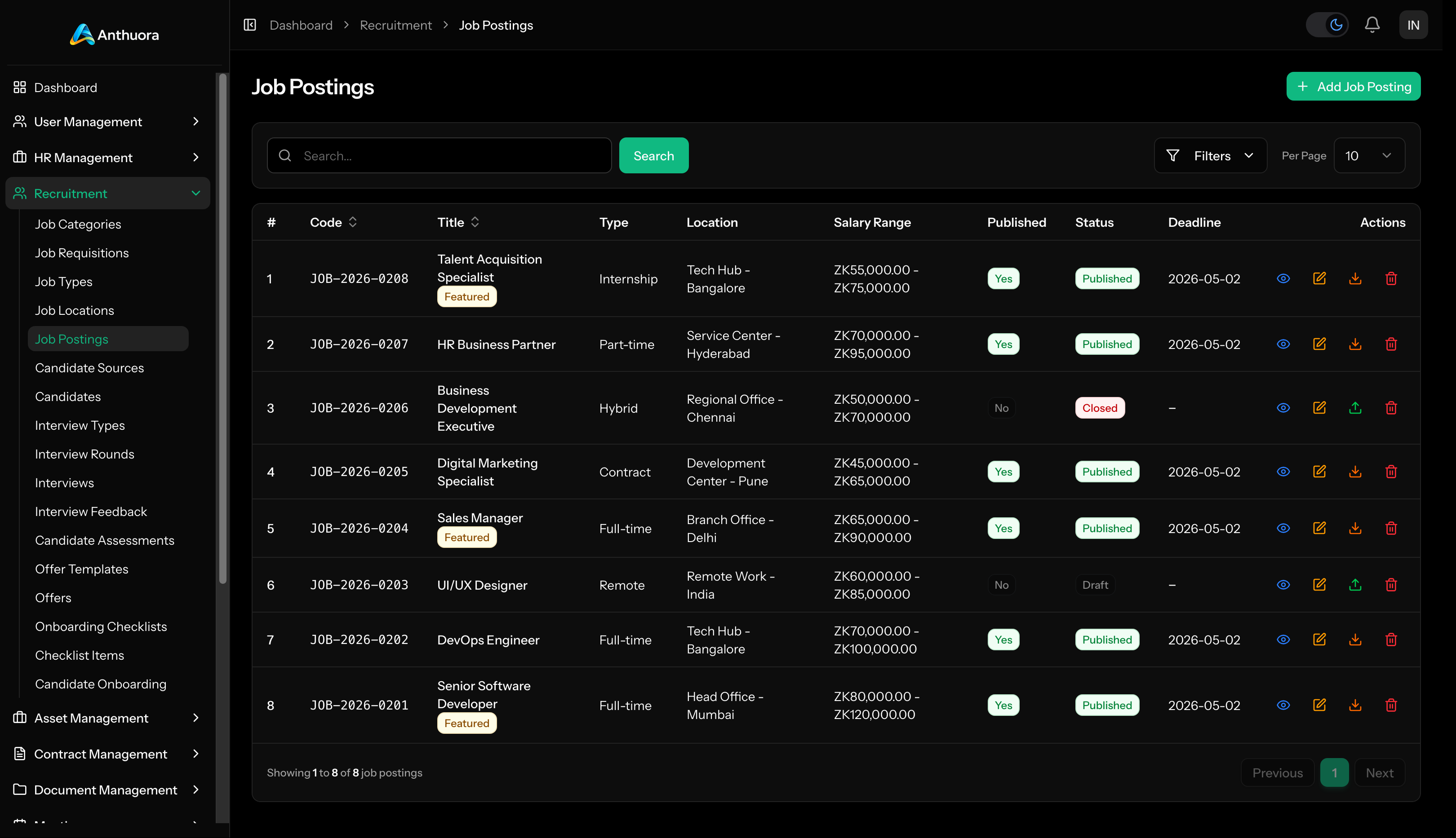 Recruitment Onboarding