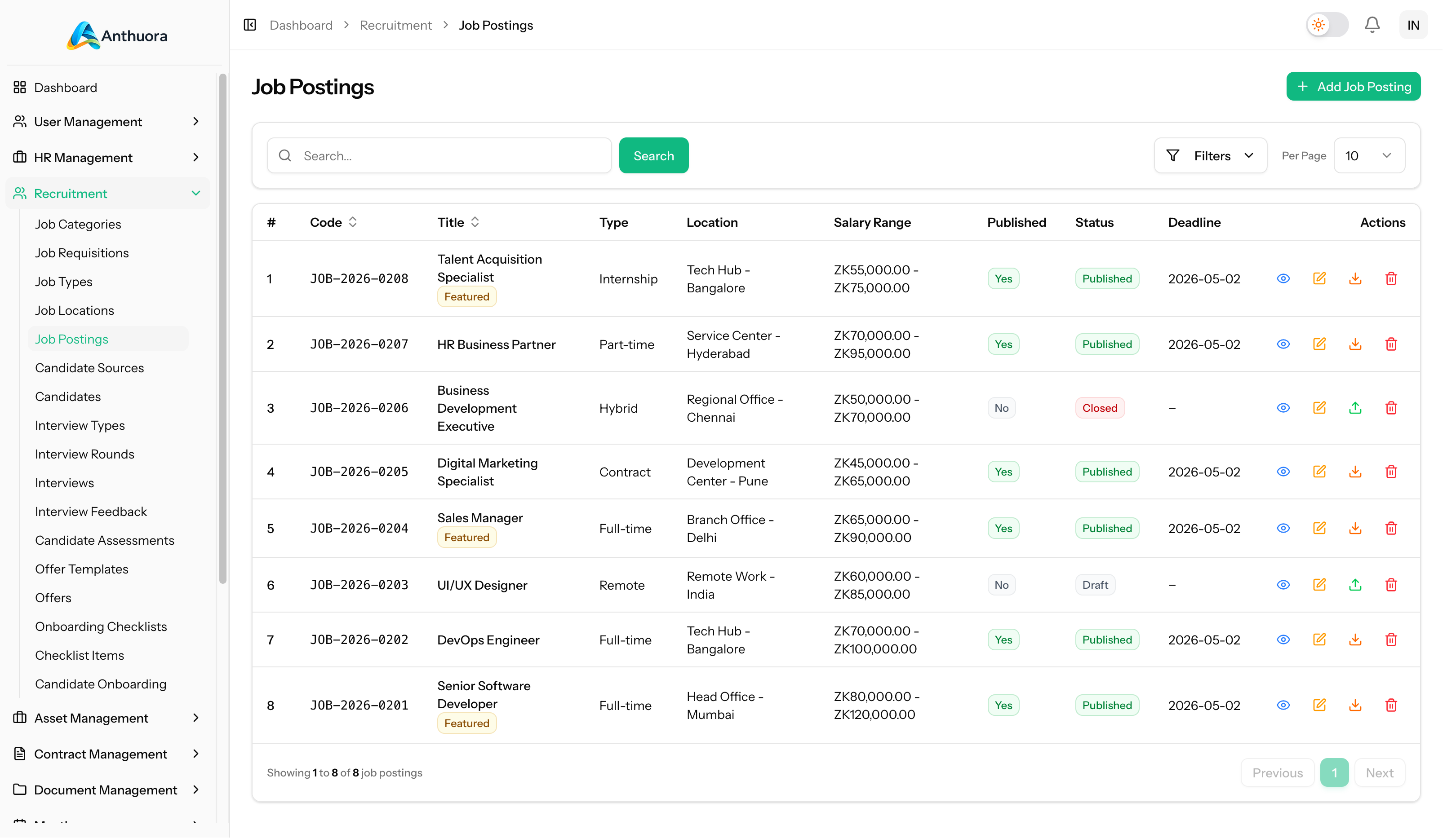 Recruitment Onboarding